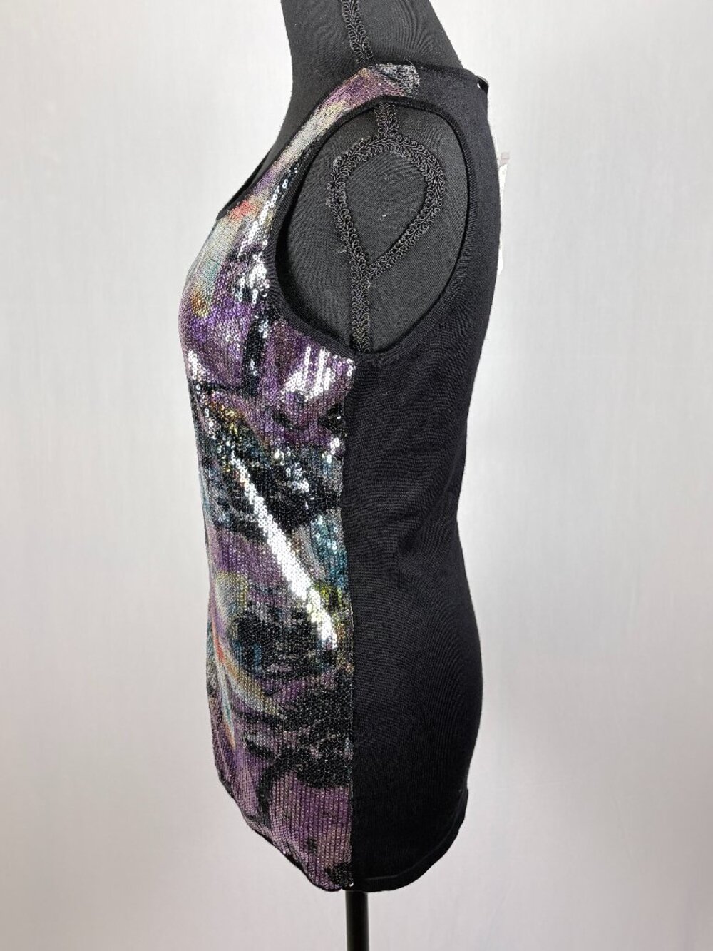 Covington | Sequin Sleeveless Sweater Top | XL | NWT - Picture 6 of 10